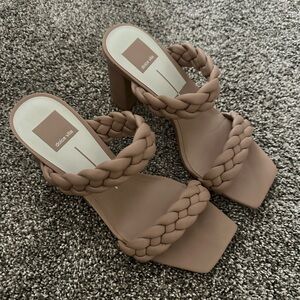 Dolce Vita Women's Braided Brown Heels